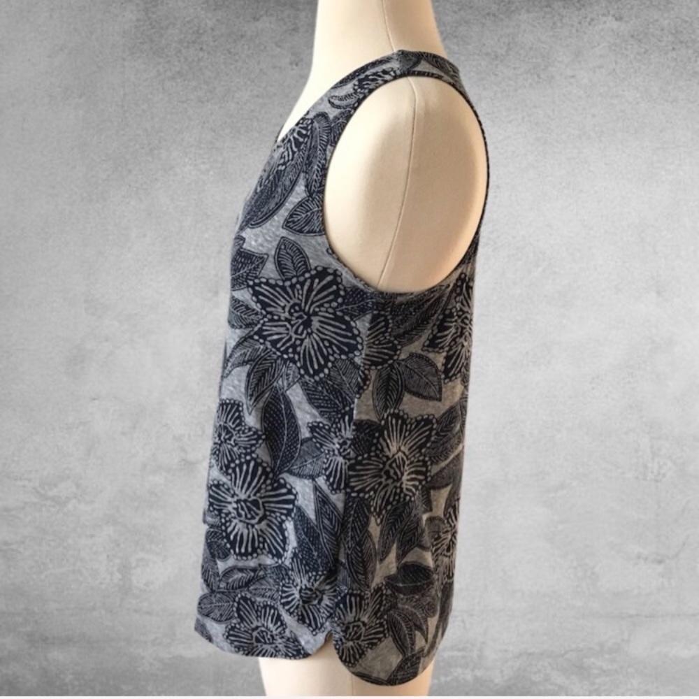 J. CREW Polynesian Floral Tank Top - Picture 3 of 7